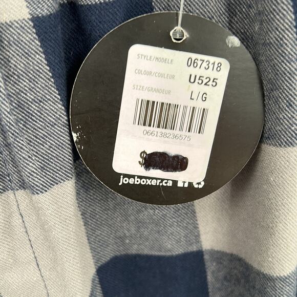 Joe Boxer Men's NWT Navy & Gray Check Pajama Bottoms Size Large - Picture 5 of 14